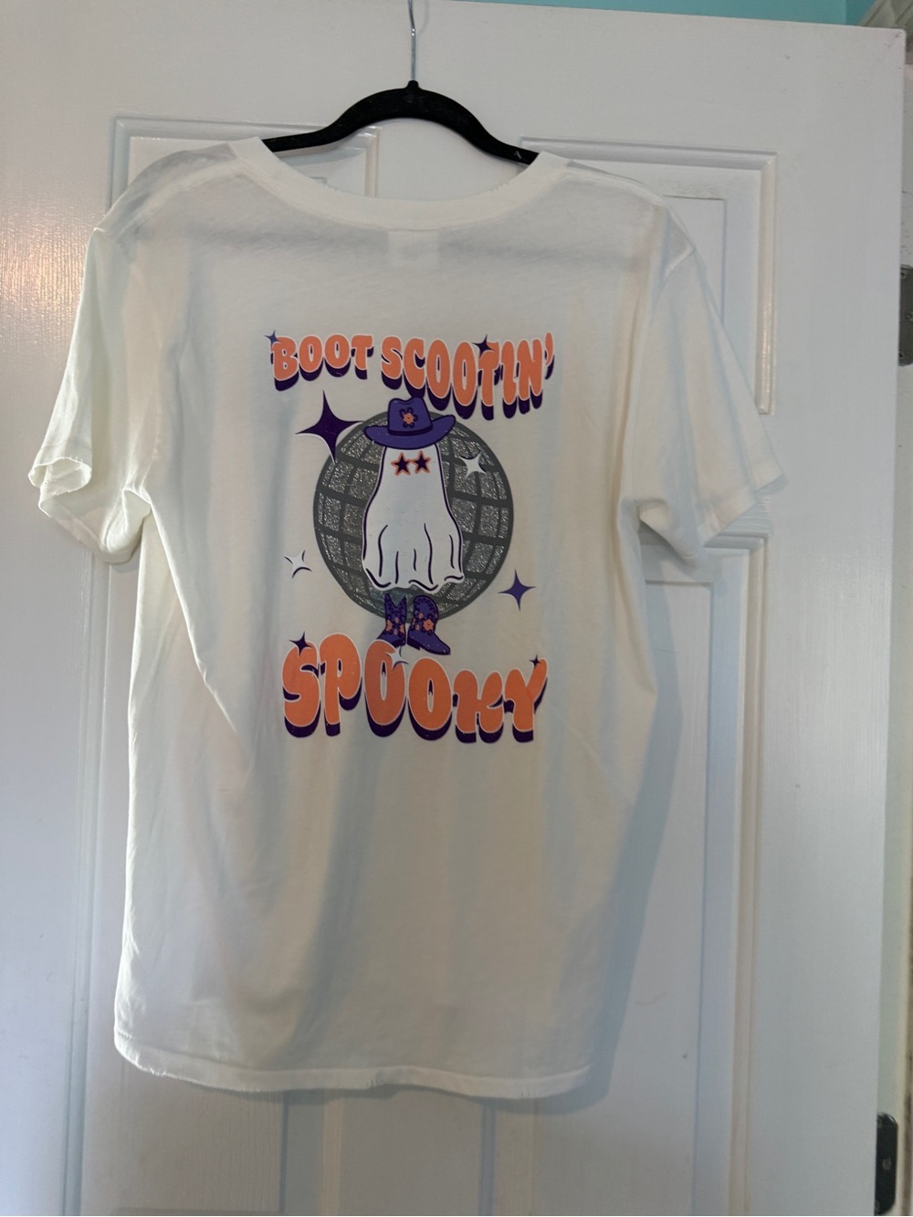 Boot Scootin' Spooky Graphic Tee - White